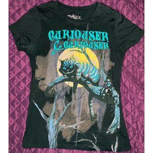 Alice in Wonderland Cheshire Cat Womens Tee